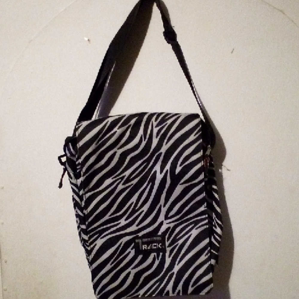 Track By Triple Gear Flap Backpack Zebra Print